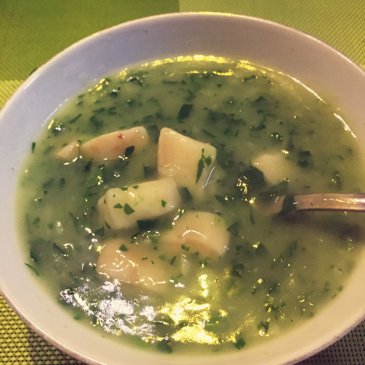 清风如柳做的鸡蛋拌汤(懒人版)