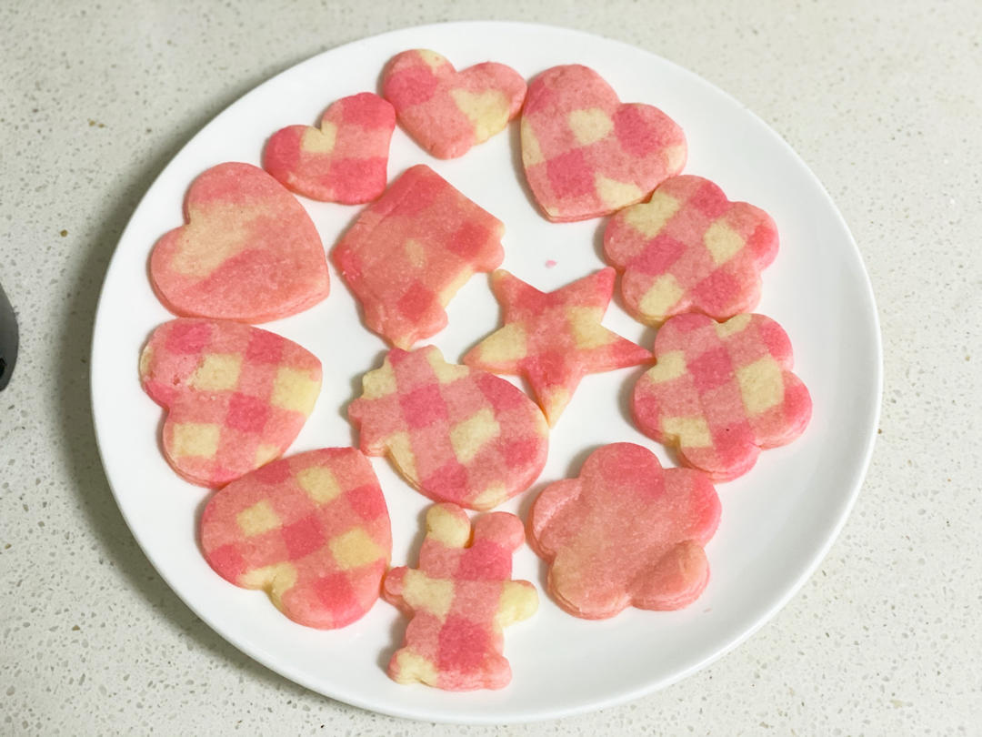 心心念念格子饼干