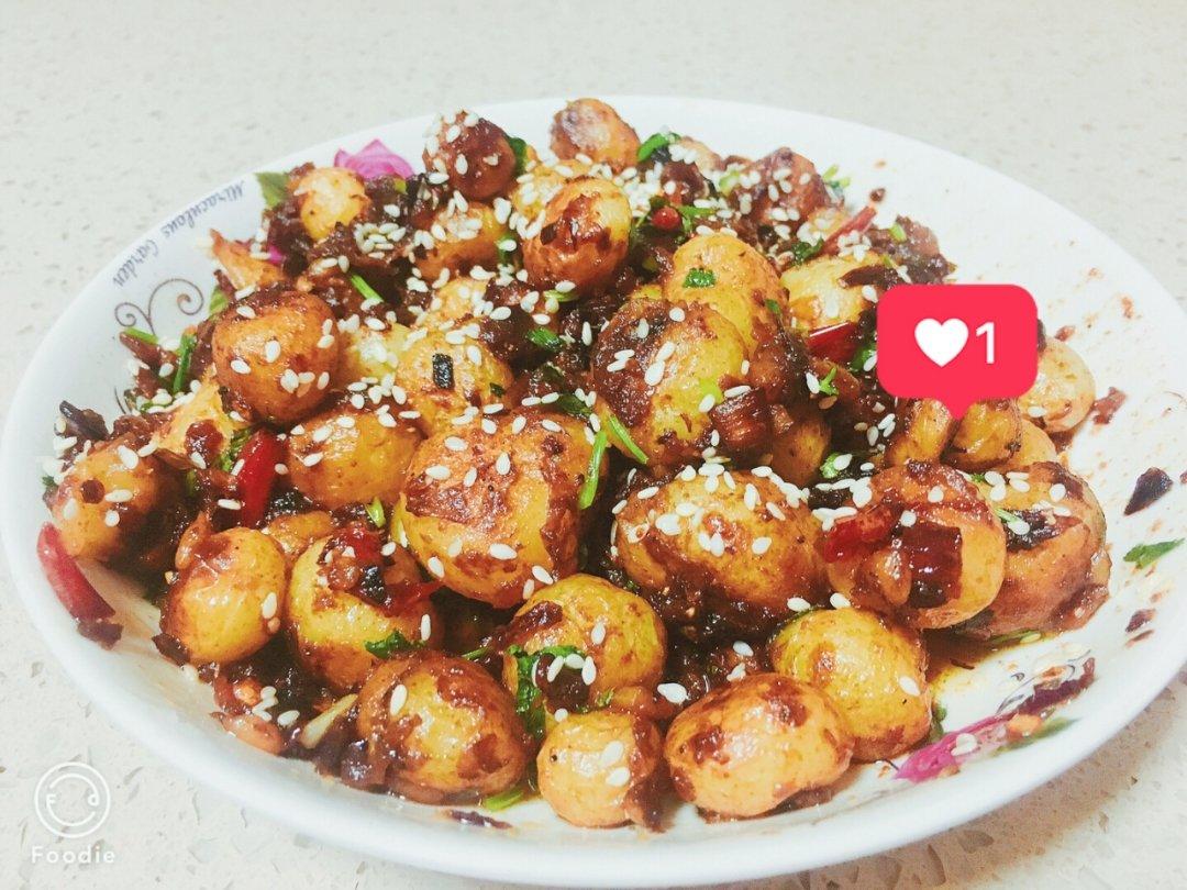 孜然香辣煎小土豆