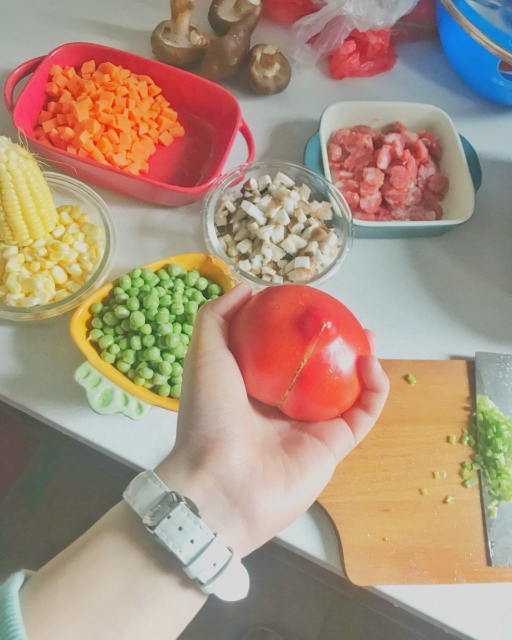 网红焖饭一只番茄饭