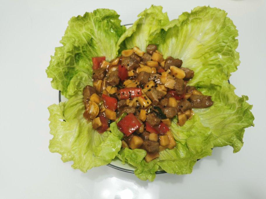 黑椒杏鲍菇牛肉粒