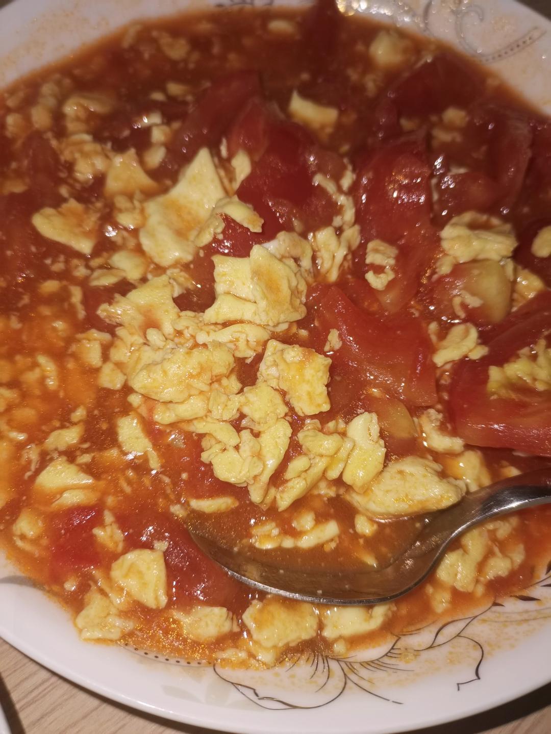 简单美味❗️好吃到舔盘的番茄炒蛋拌饭