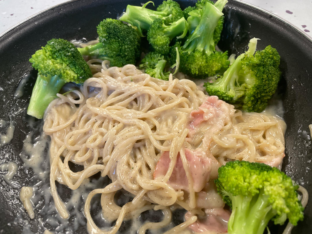 用牛奶也可以做奶油培根意面