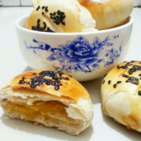 酥到掉渣不用猪油的豆沙酥