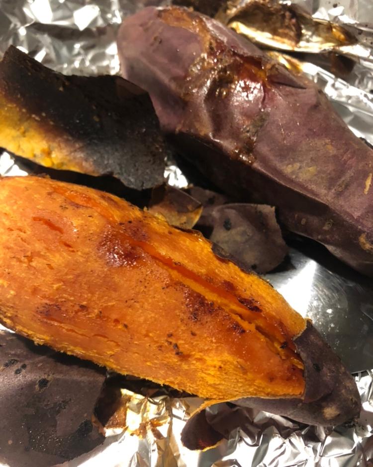 【烤箱版烤红薯】