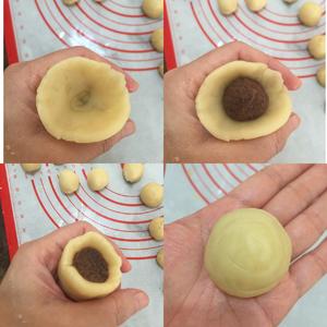 简易版蛋黄豆沙酥的做法 步骤10