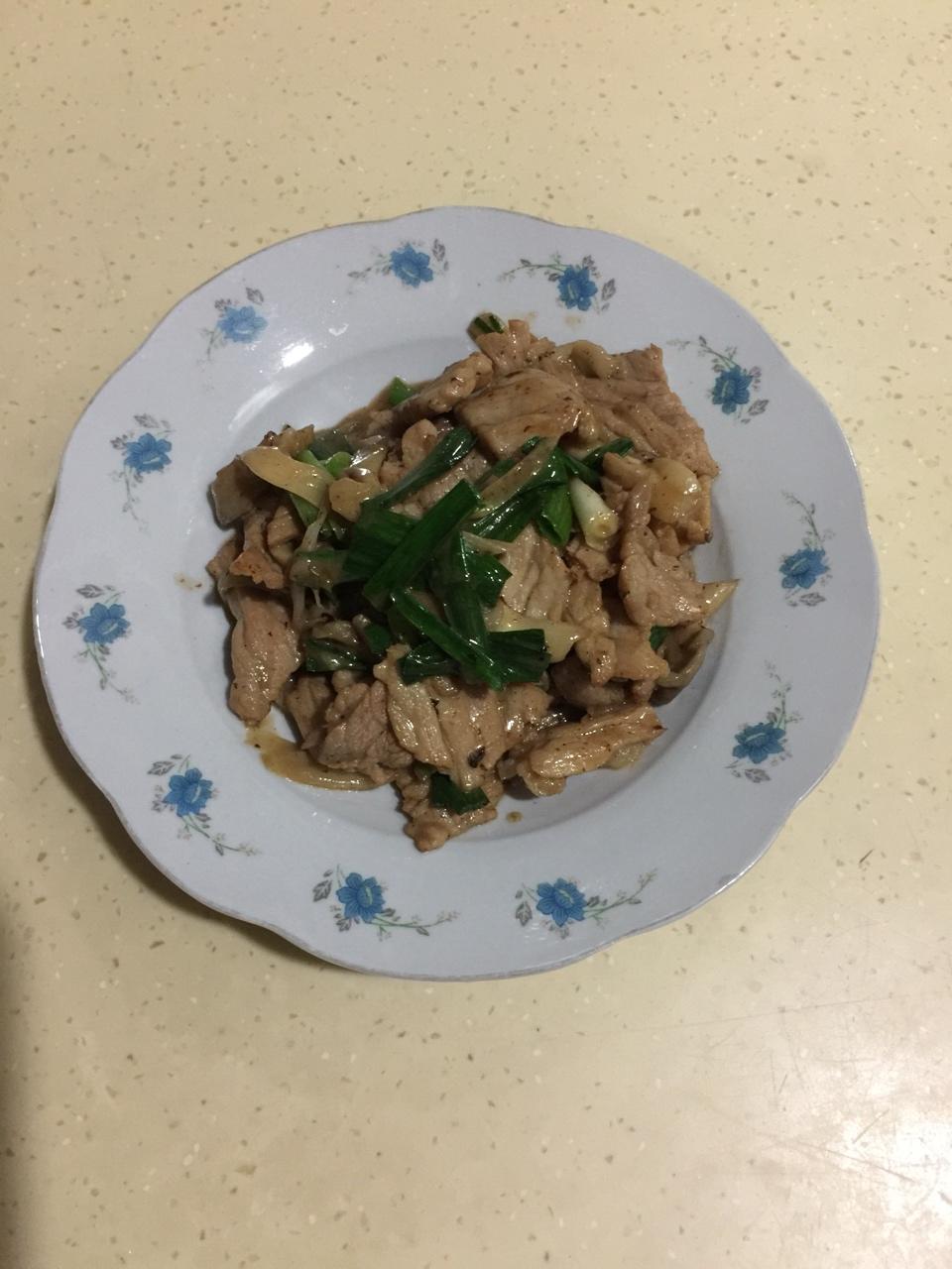 姬菇炒肉片