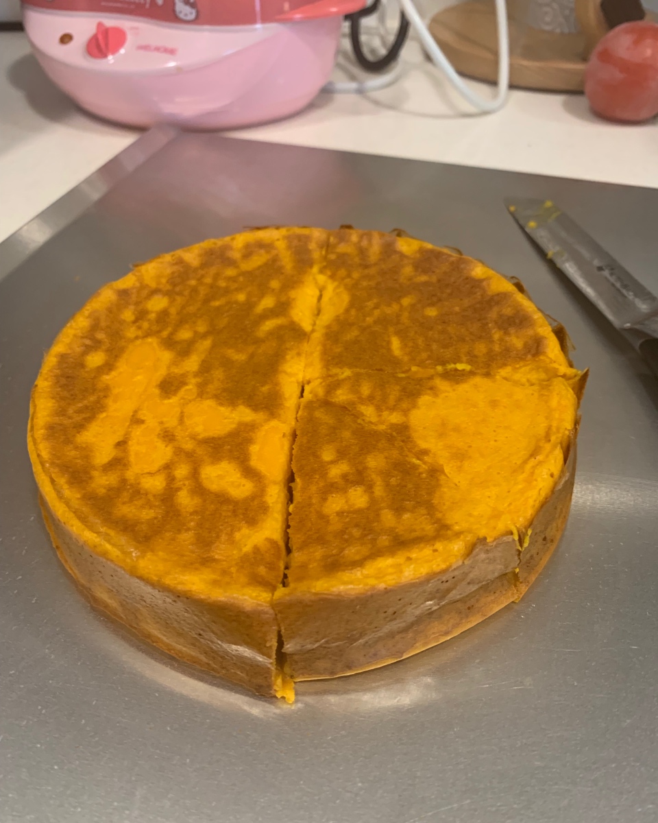 cheese口感的南瓜蛋糕（极简零失败）