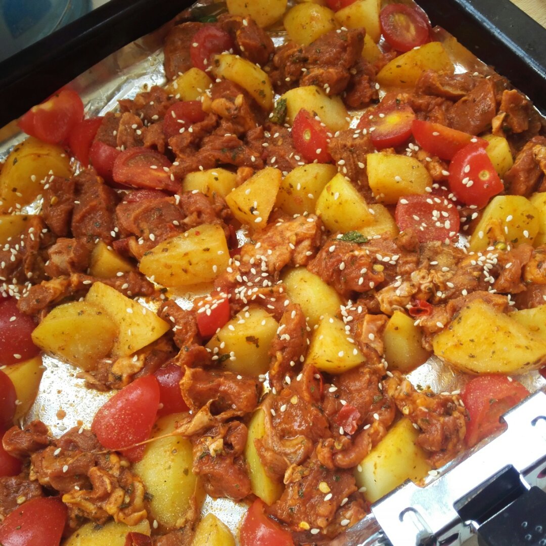 土豆洋葱烤牛肉