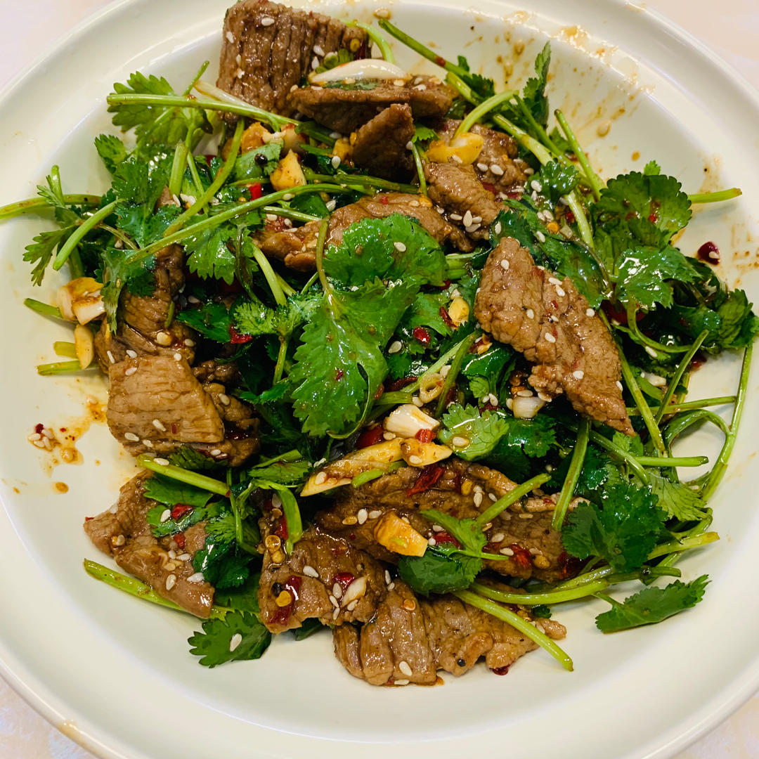 香菜拌牛肉