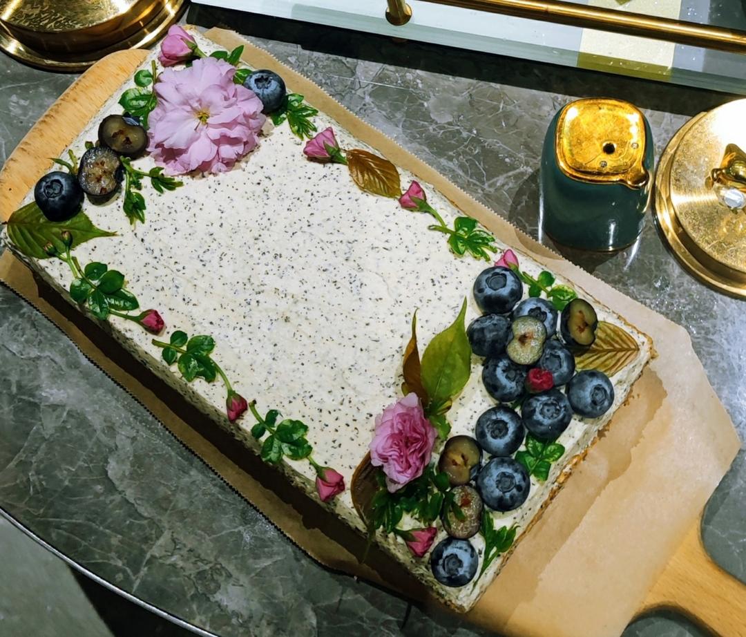 高颜值森系伯爵红茶蛋糕