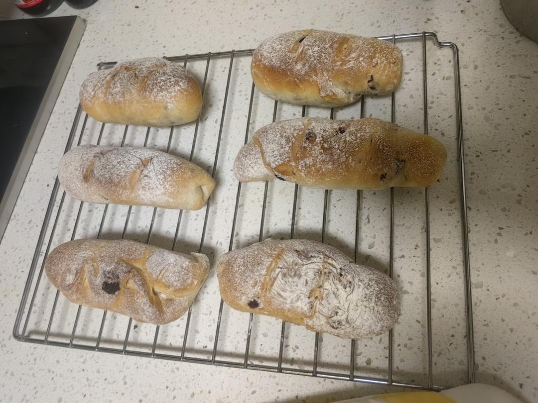 核桃蔓越莓软欧包