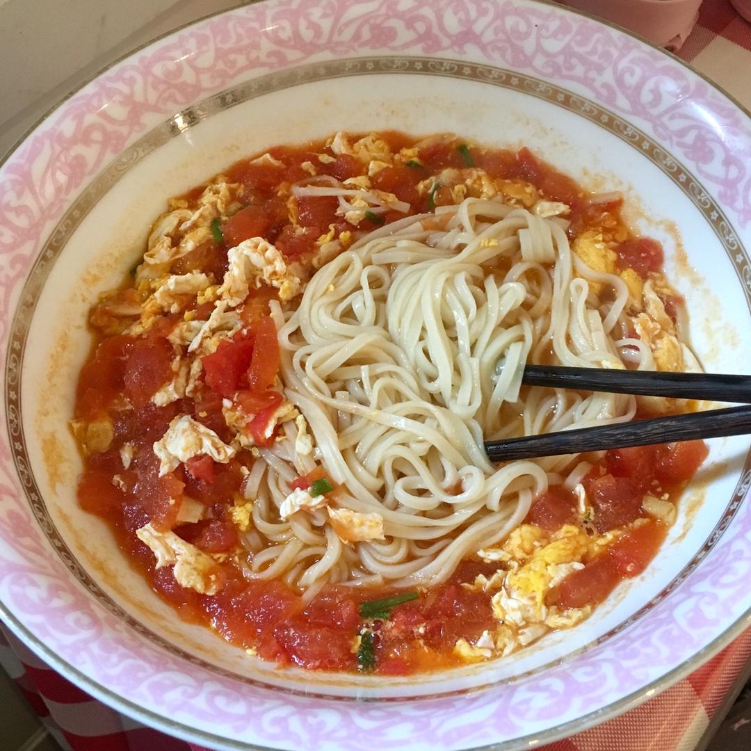 超级入味好吃的番茄鸡蛋面