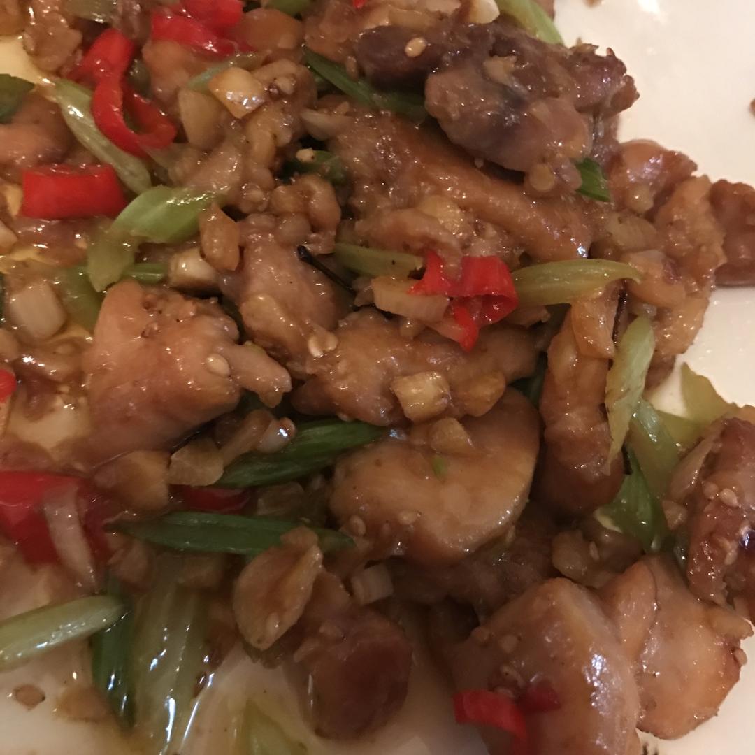 蒜味辣鸡块