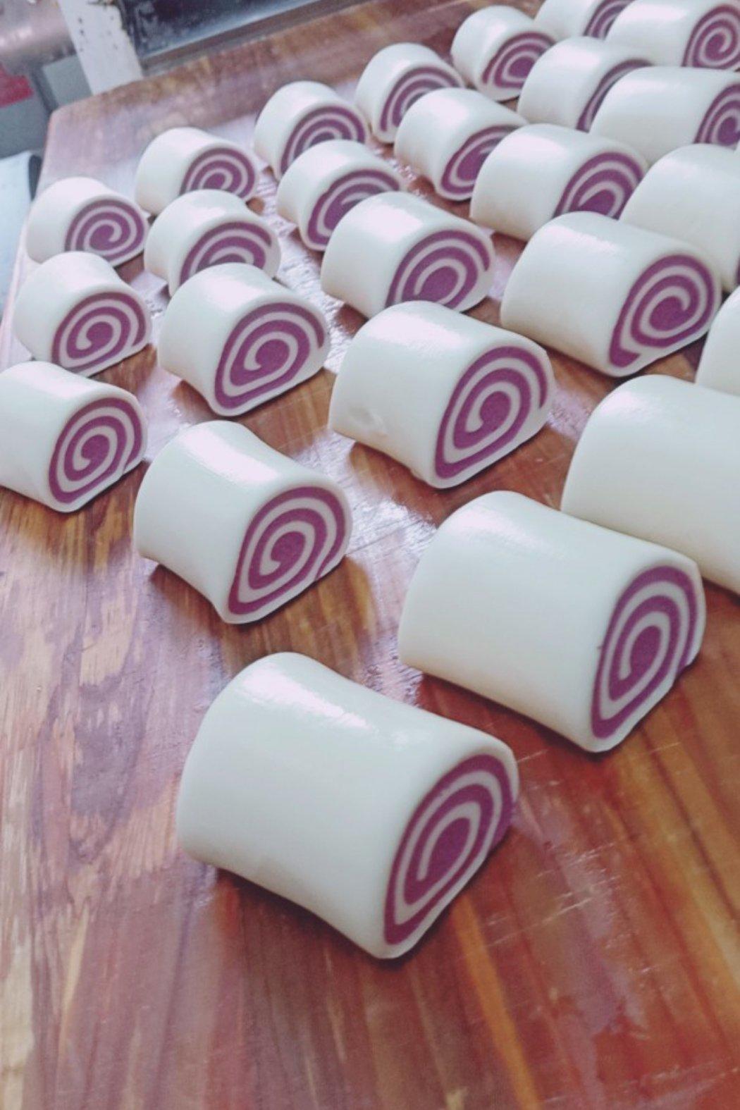 黑米双色馒头花卷（一次发酵）