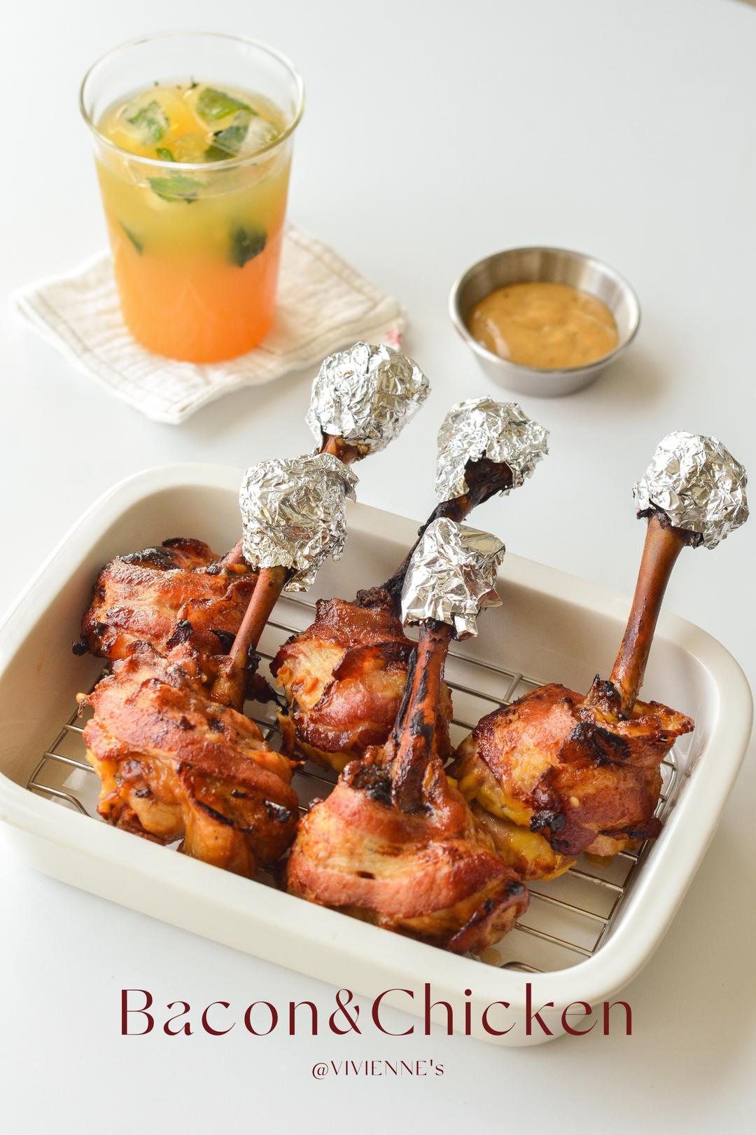 一口全是肉❗️培根芝士鸡腿🍗脆皮又爆汁儿的做法