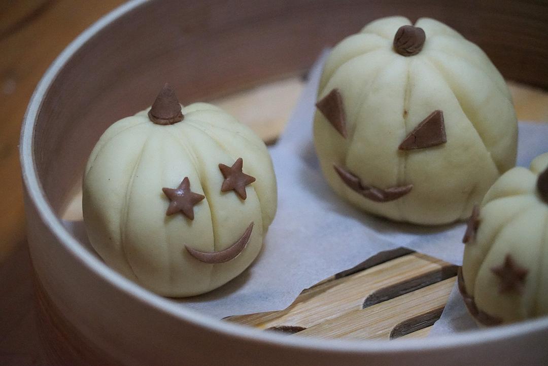 【原创】万圣节南瓜紫薯包
