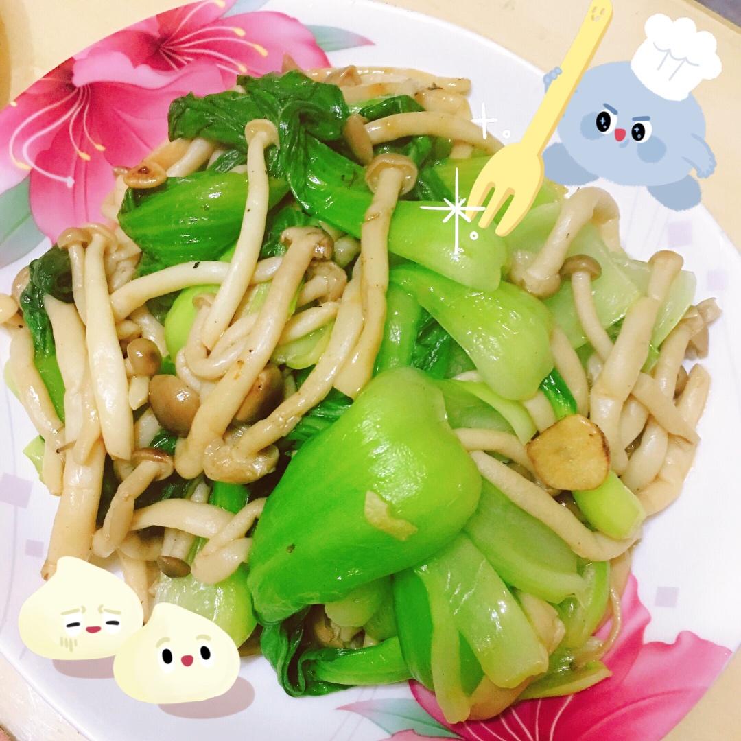 蟹味菇炒青菜