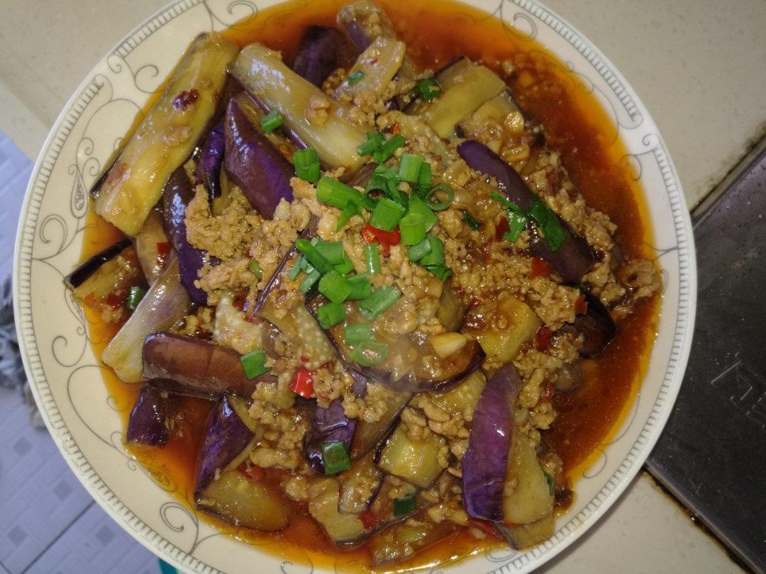 红烧肉沫茄子