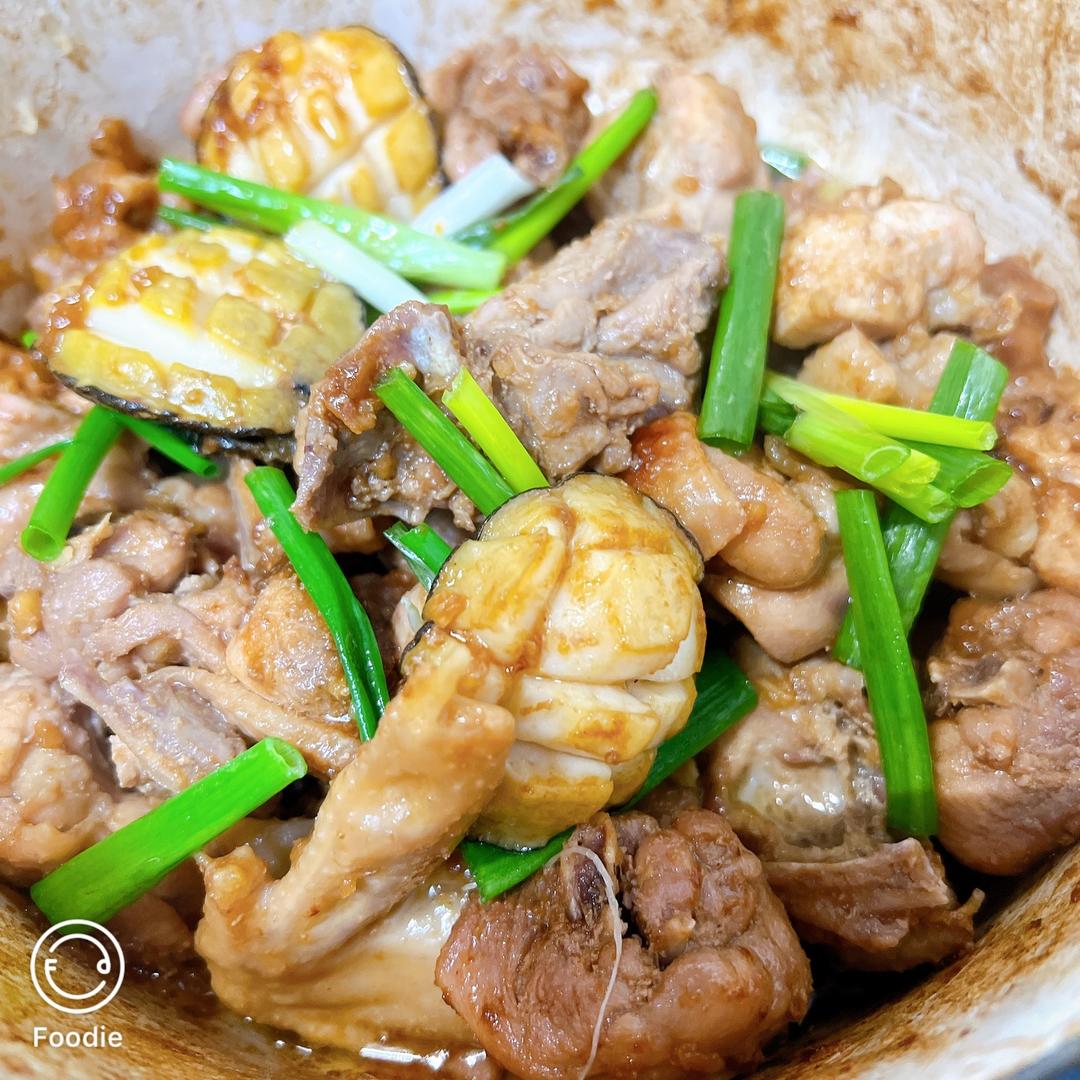 跟着造洋饭书学做的无水鲍鱼鸡的做法