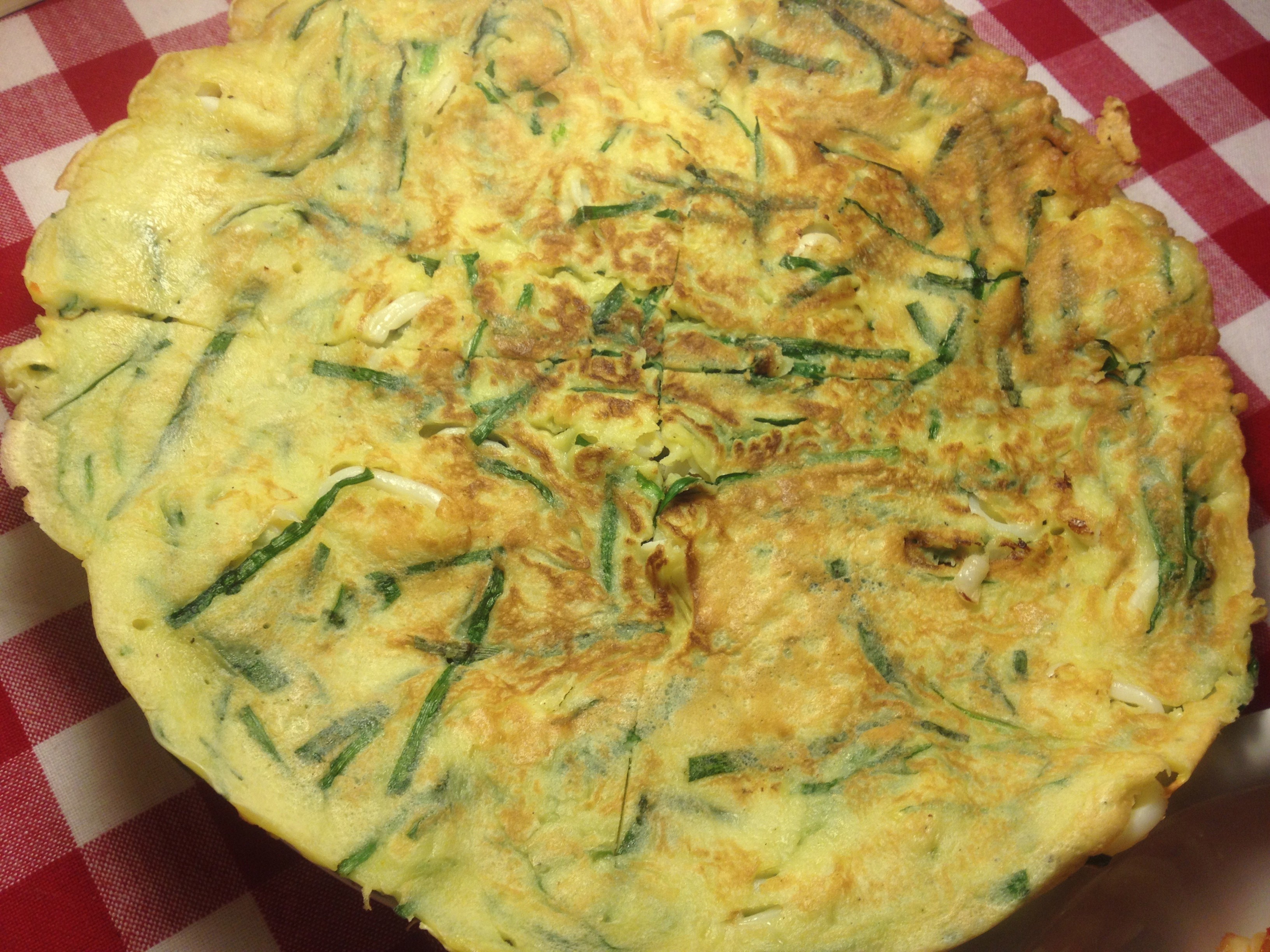 鸡蛋韭菜饼