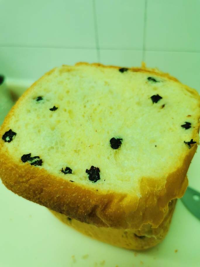 蓝莓面包～面包机版的做法