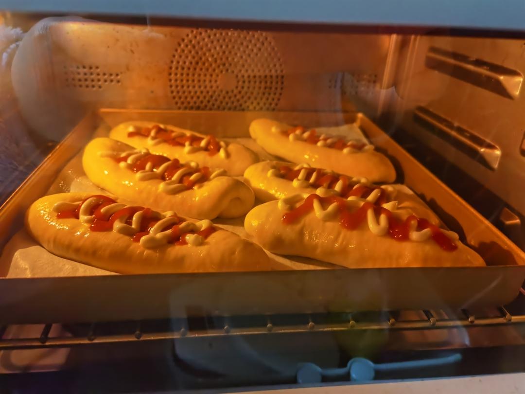 美味的香肠面包