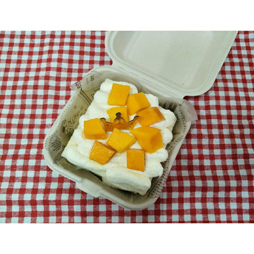 手绘ins便当网红盒子蛋糕（后蛋法 超软蛋糕坯）