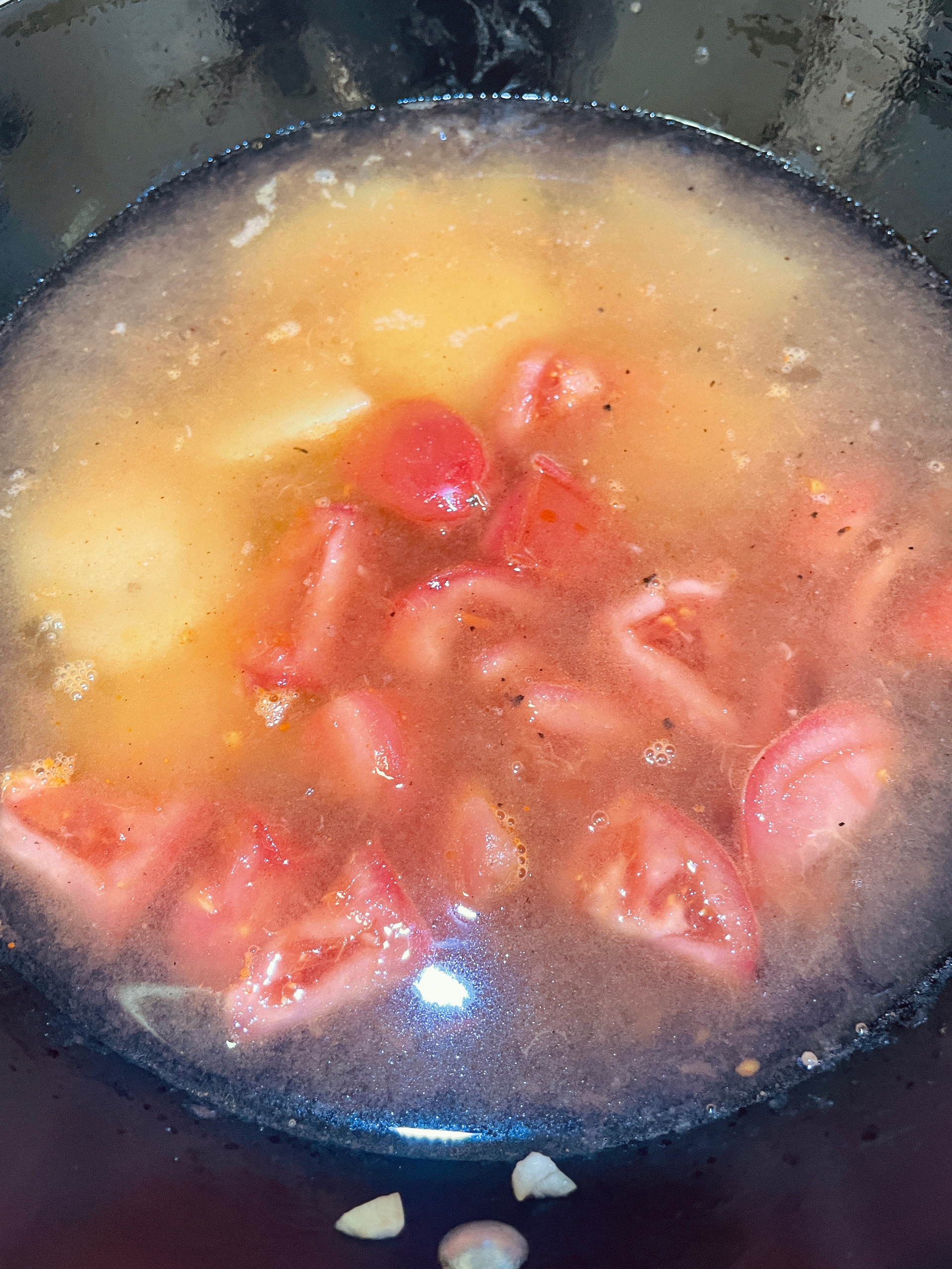 西红柿土豆包菜汤的做法 步骤7