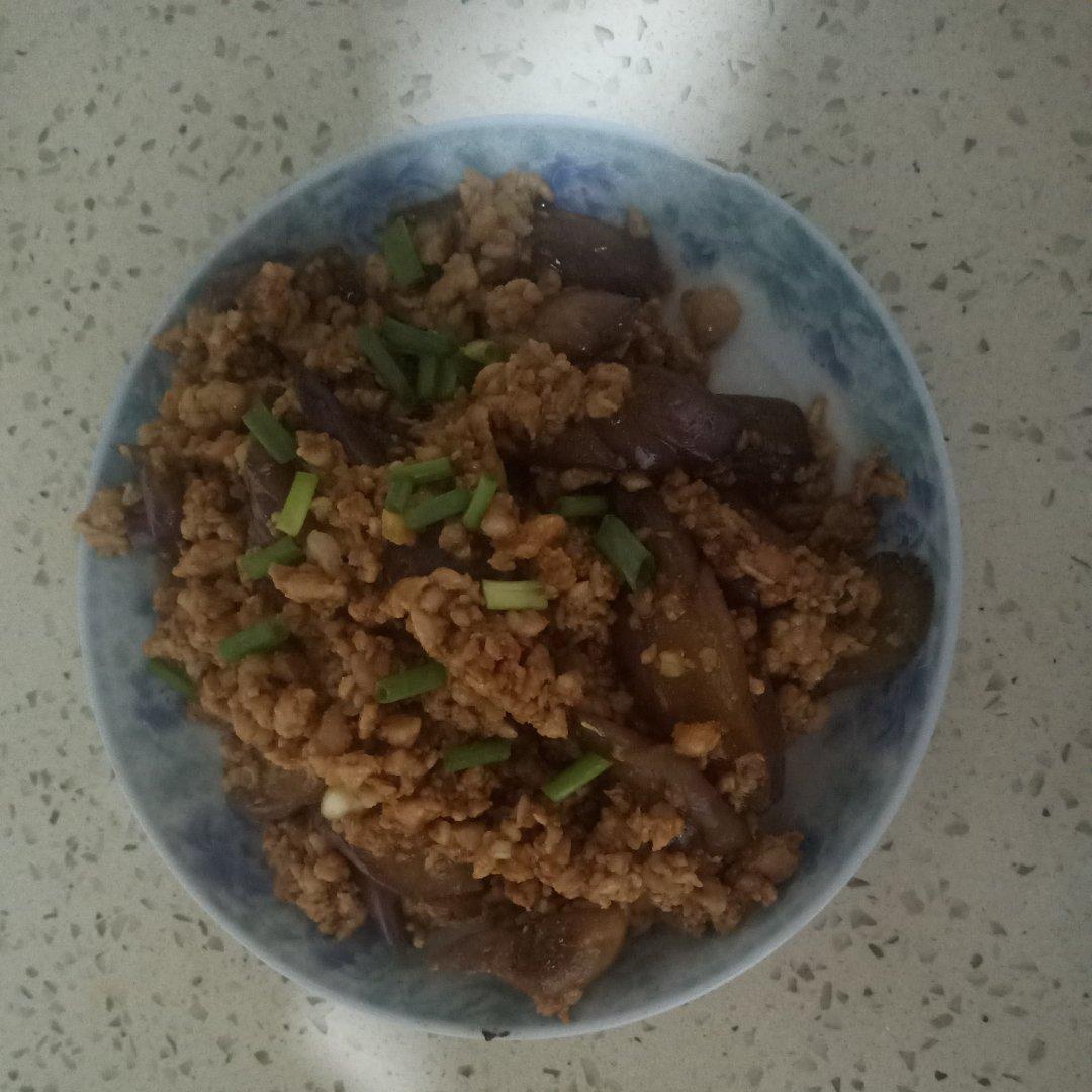 红烧肉末茄子