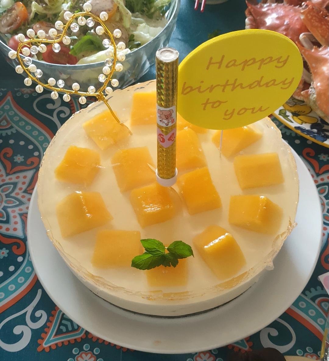 免烤箱！阳光玫瑰酸奶芝士柠檬慕斯蛋糕！