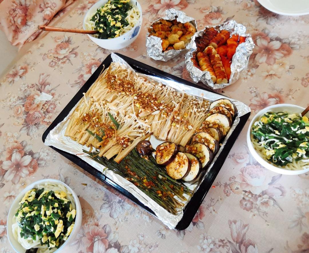 蒜蓉烤金针菇（烤箱版）
