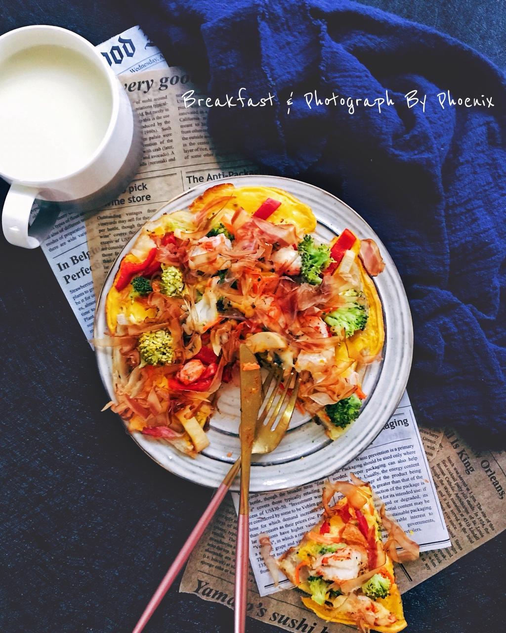 phoenixqueen做的飞饼版披萨