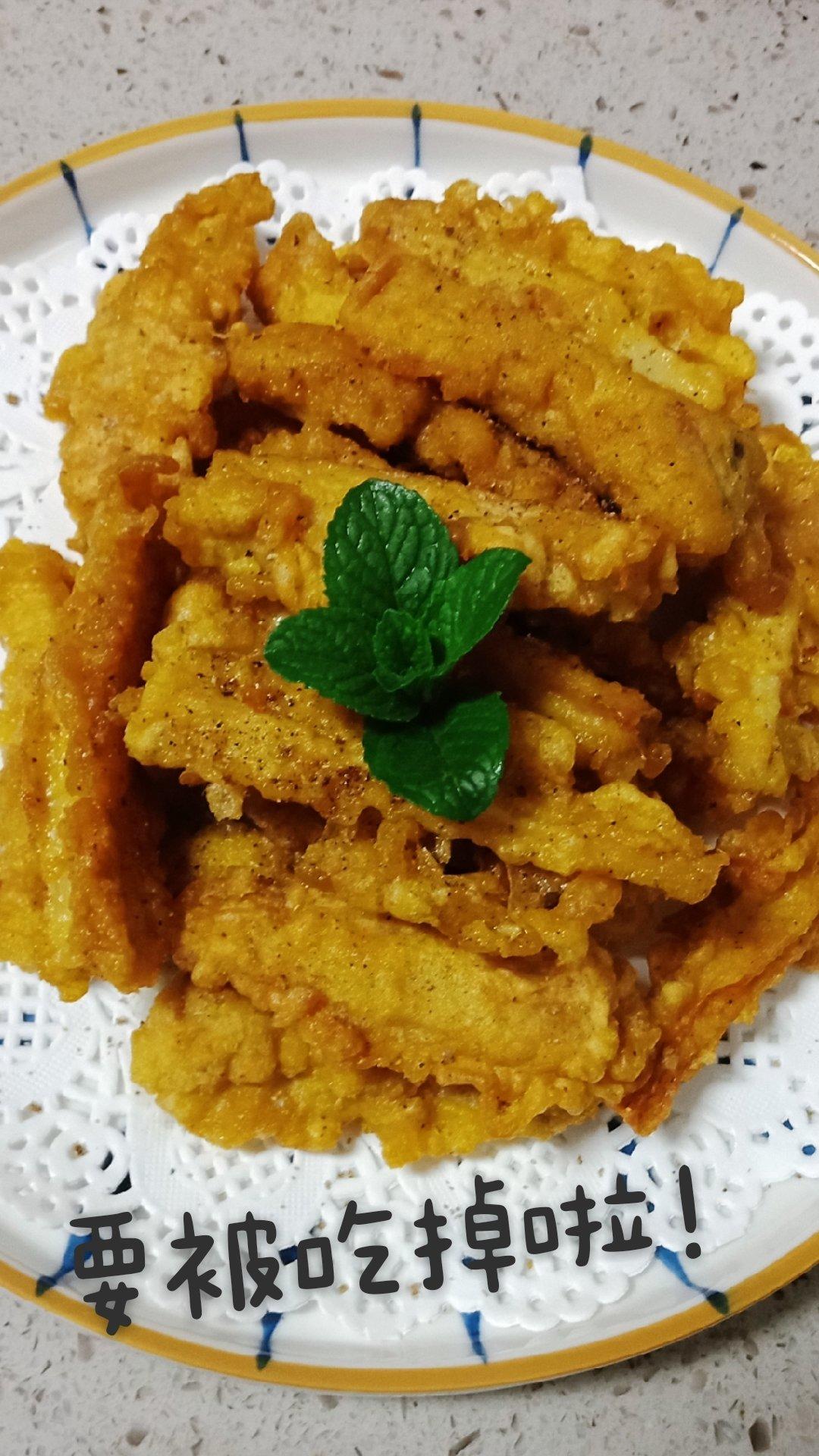 比肉好吃百倍的～椒盐杏鲍菇❗️越嚼越香越上瘾