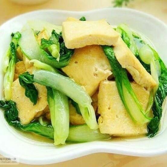 小白菜豆腐的做法