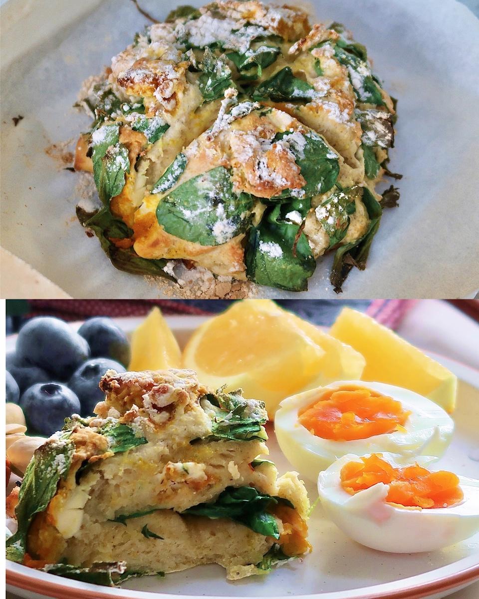 菠菜南瓜奶酪丹波面包丨健康·烘焙