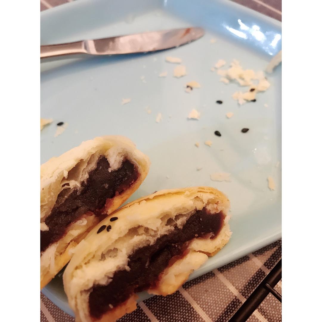 酥皮绿豆饼   酥得掉渣渣