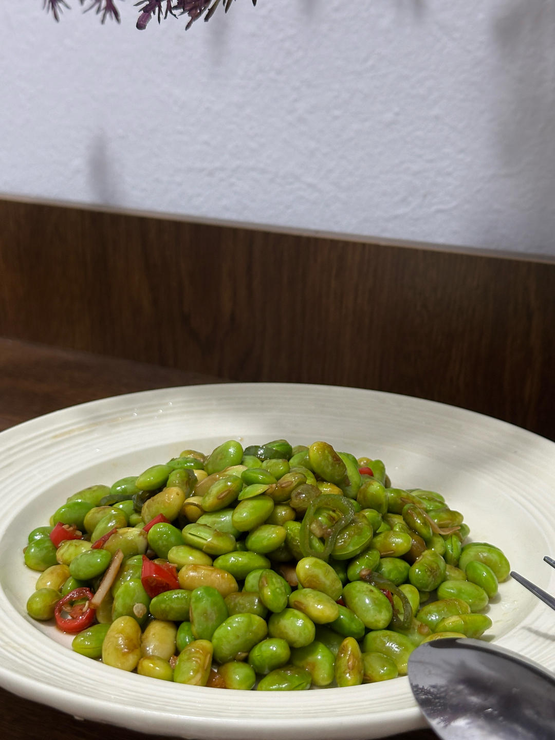 清炒毛豆（无水煮版）