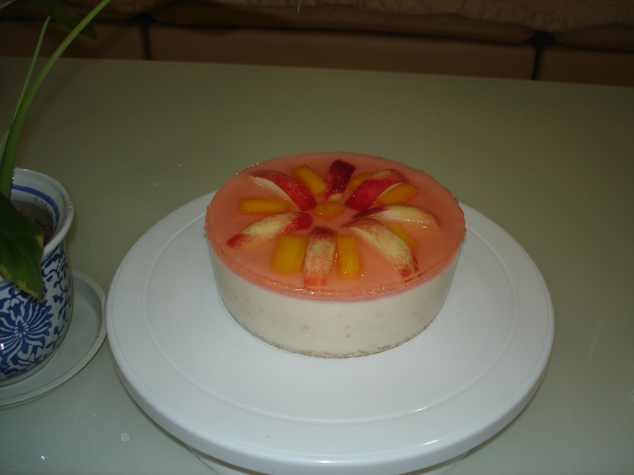 蜜桃冻芝士蛋糕
