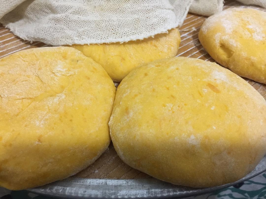 堂妈小厨——发面南瓜饼