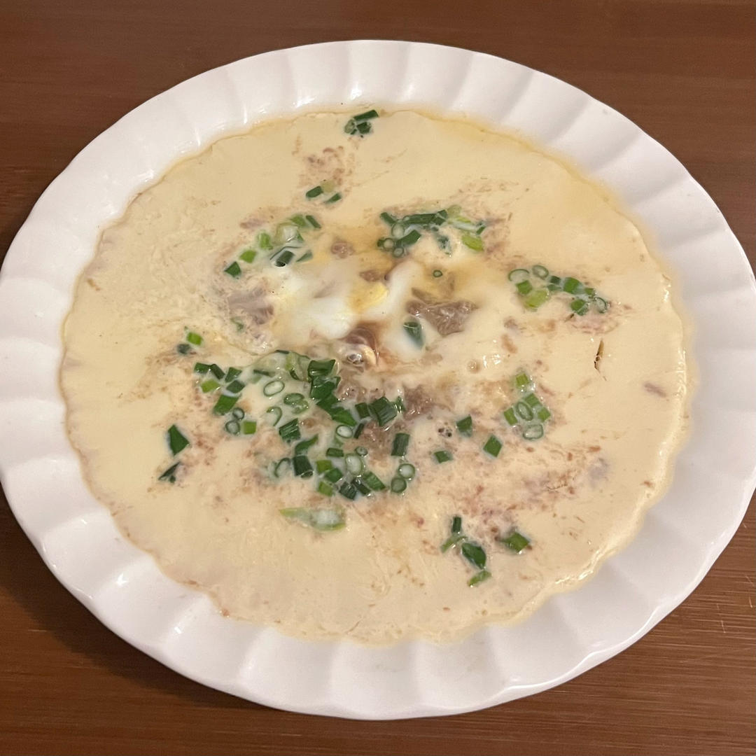 快手减脂餐～雪花牛肉～肉饼蒸蛋