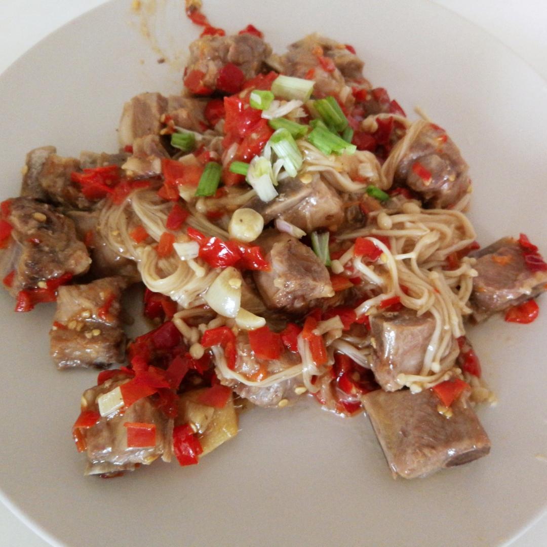 ［湘菜］豆豉剁椒蒸排骨