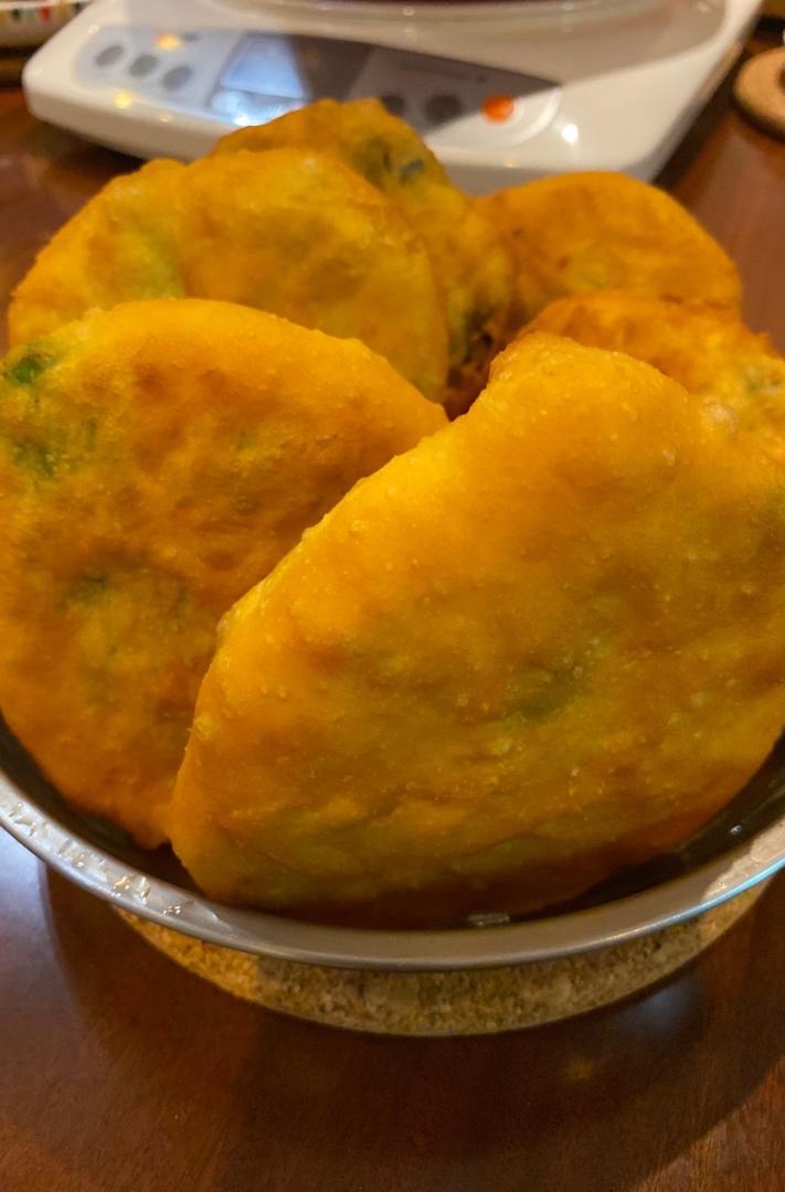 香煎韭菜鲜虾饼