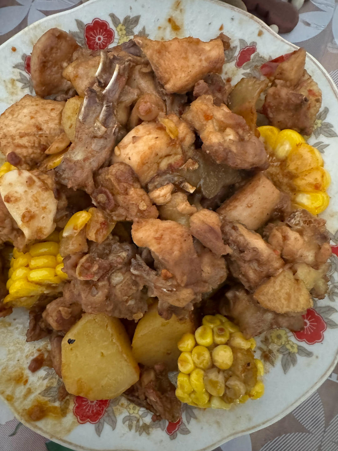 土豆焖鸡/黄焖鸡