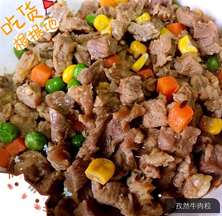 孜然牛肉粒