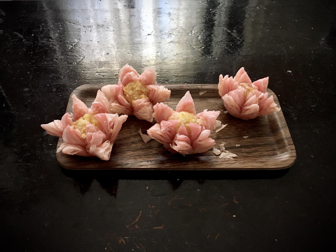 生姜七片做的莲花酥