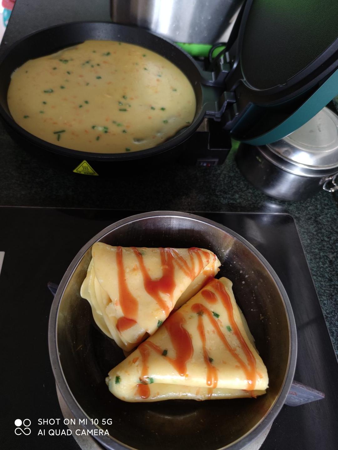 香浓牛奶鸡蛋饼