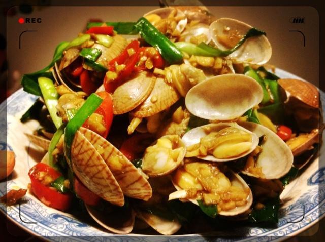 爆炒花甲的做法