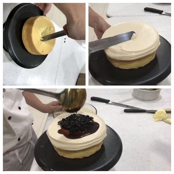 黑糖珍珠爆浆蛋糕的做法 步骤7