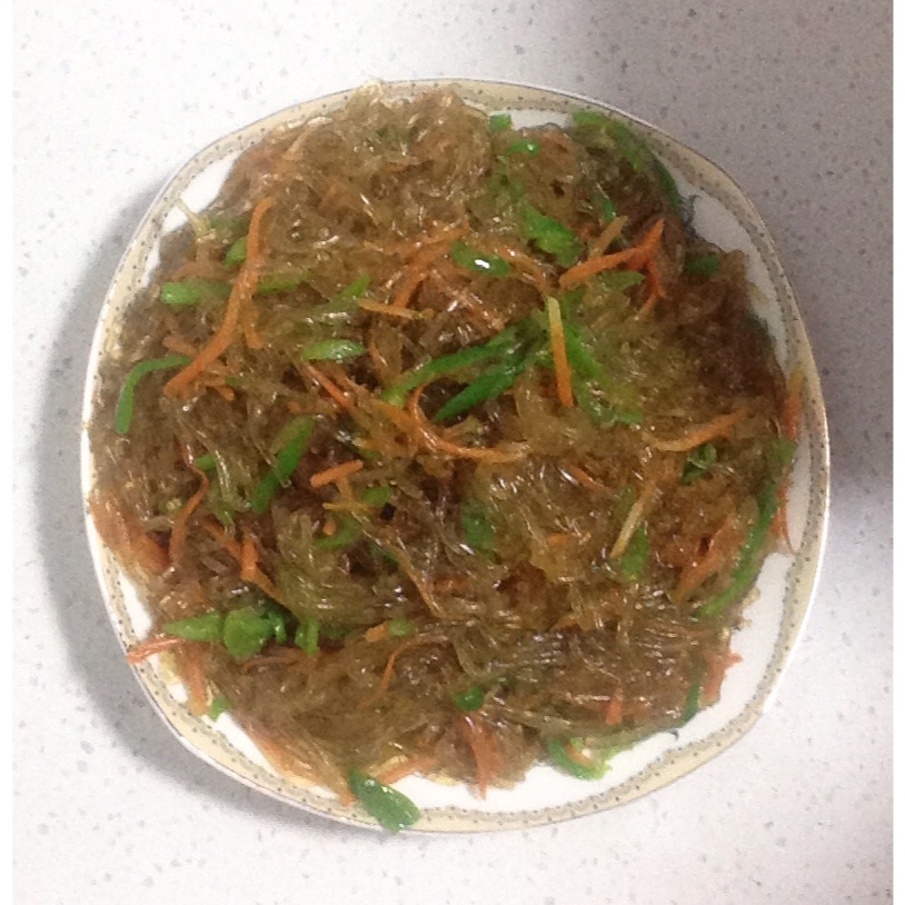 韩式粉丝炒杂菜 Korean Style Glass Noodles with Vegetables
